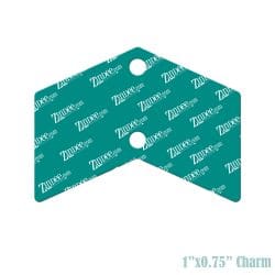 Thick Chevron Charm acrylic blank 1" (10 Pack) 2 holes