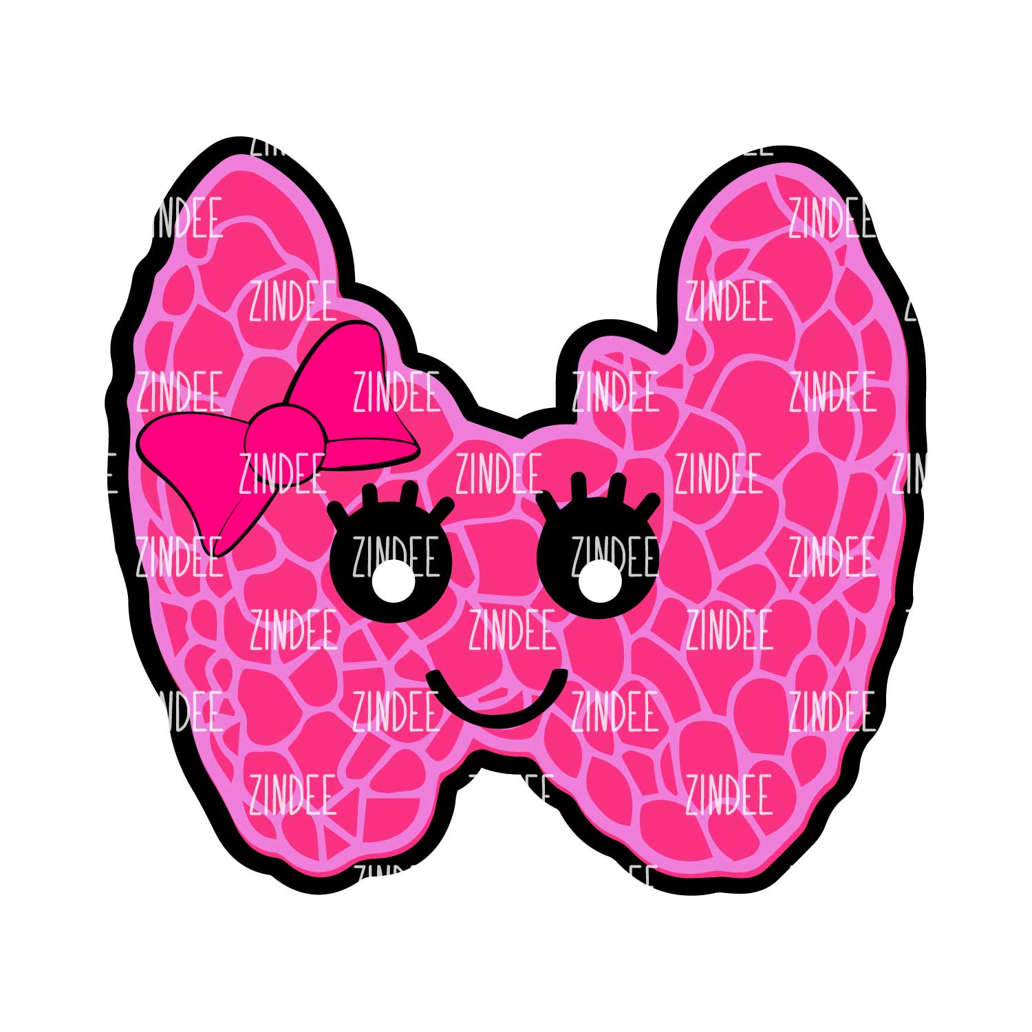 Thyroid Acrylic Blank- Sticker- UV DTF (1.5 inch)