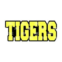 Tigers (word) – Acrylic Badge Reel Blank (2") No Hole | Optional Sticker or UV DTF