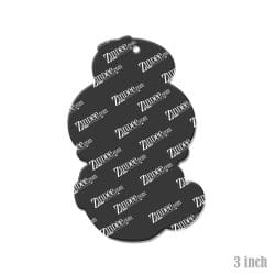 Alternative view of Tired as a Mother (bun style) – Acrylic Keychain Blank (3") | Optional Sticker or UV DTF