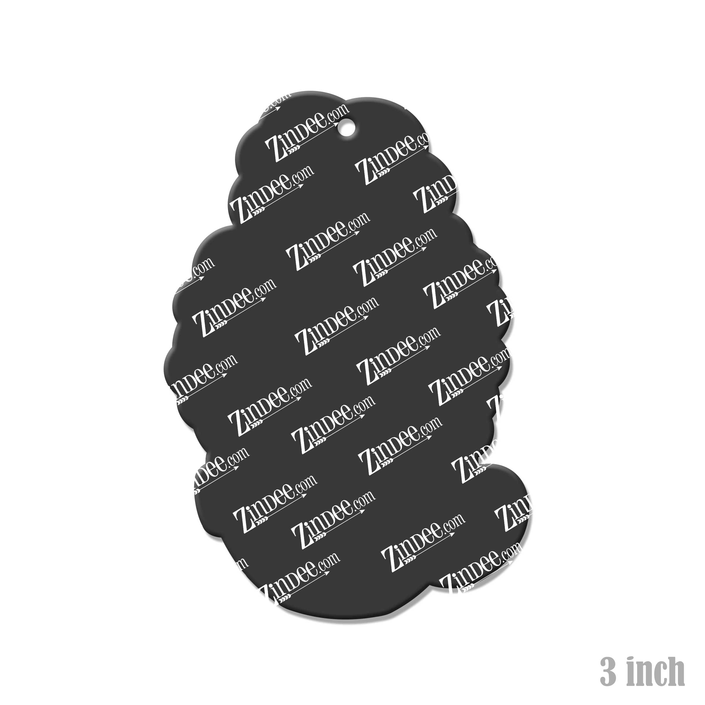 Tired as a Mother (curly style) Acrylic Blank- Sticker- UV DTF (3 inch) - Image 2