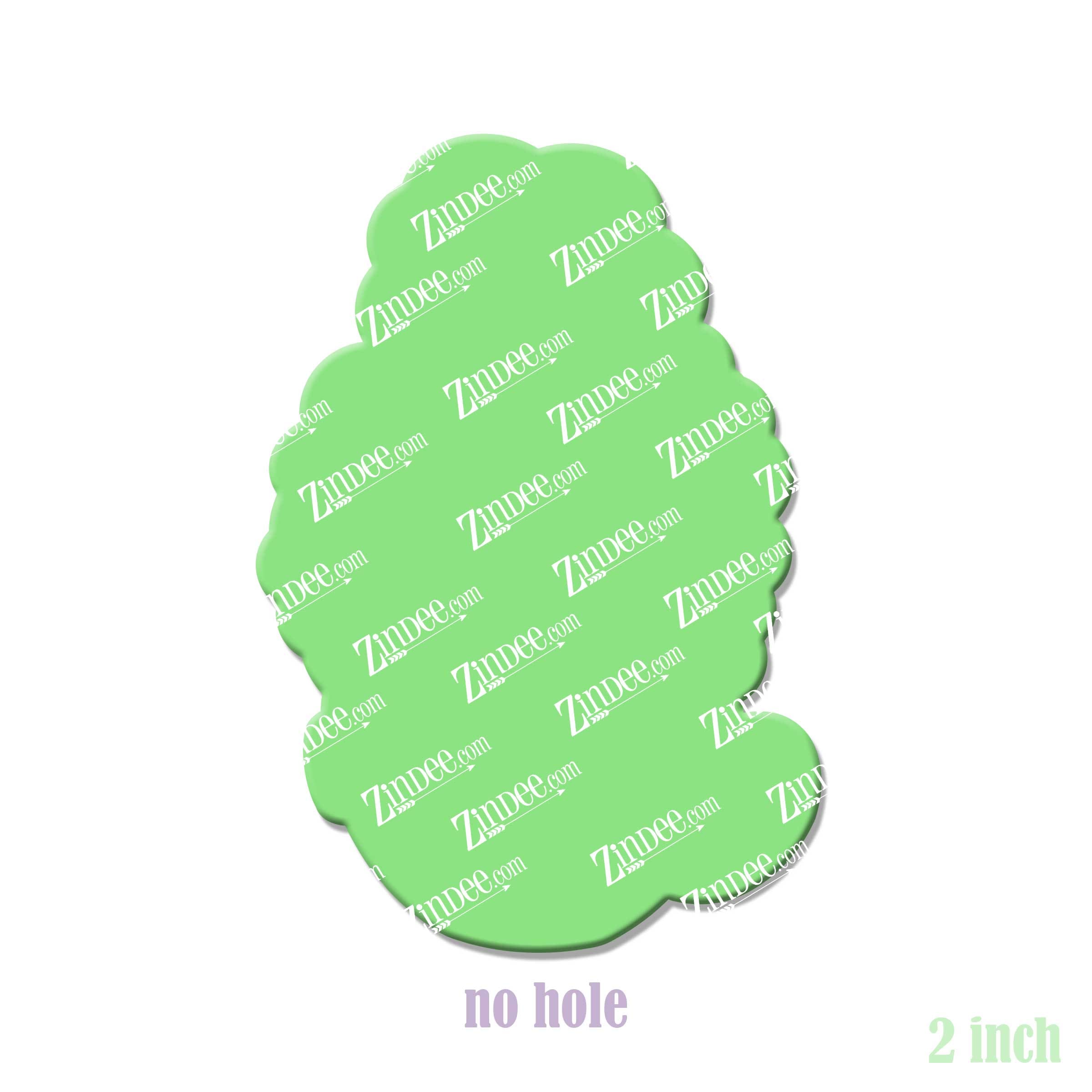 Alternative view of Tired as a Mother (curly style) 2 inch (NO HOLE)