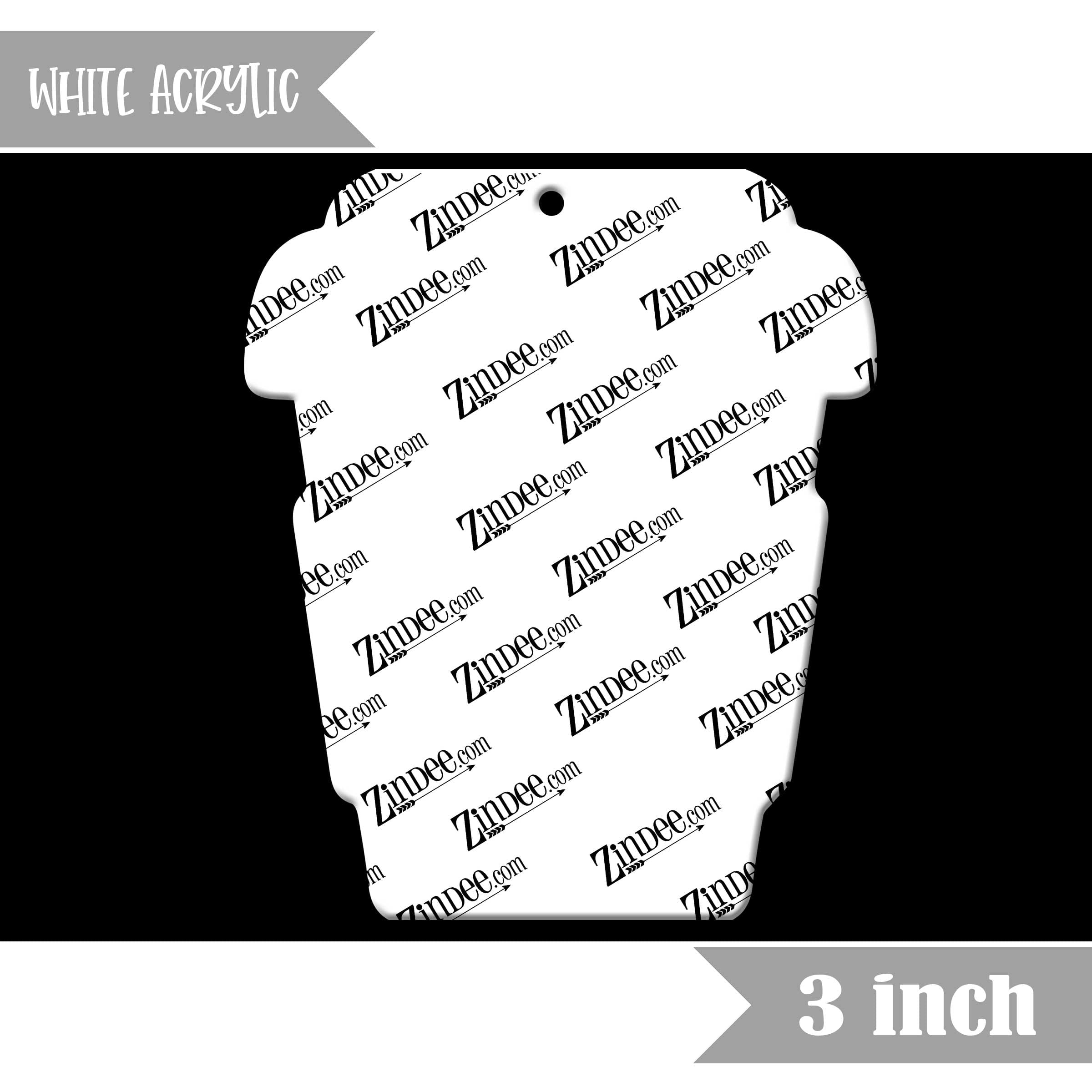 To Go Coffee 3 inch (White Acrylic)