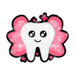 Tooth Fairy – Acrylic Badge Reel Blank (2") No Hole | Optional Sticker or UV DTF
