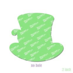 Top Hat Whimsical – Acrylic Badge Reel Blank (2") No Hole | Optional Sticker or UV DTF - Image 2