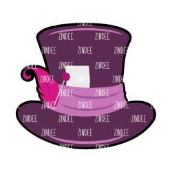 Top Hat Whimsical – Acrylic Keychain Blank (3") | Optional Sticker or UV DTF