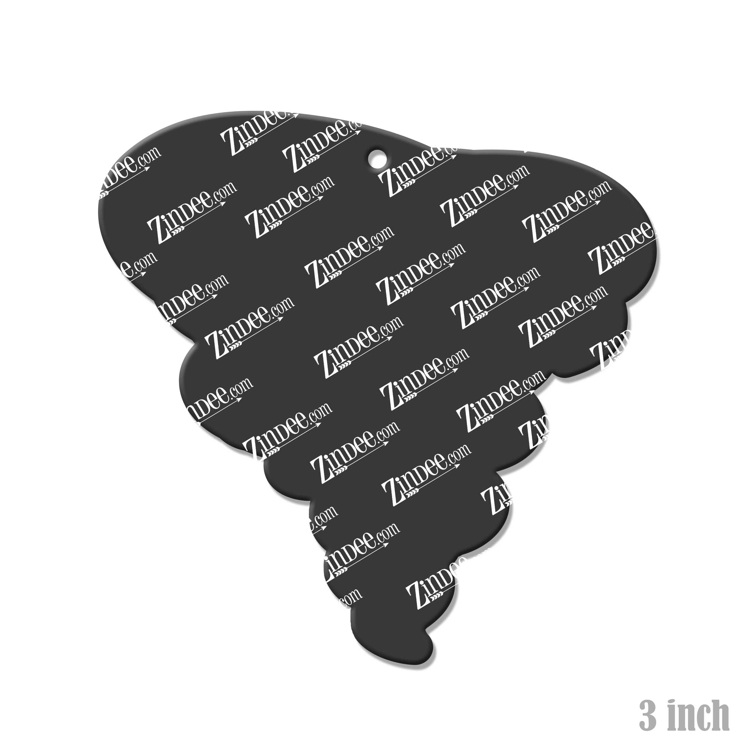 Tornado Acrylic Blank- Sticker- UV DTF (3 inch) - Image 2