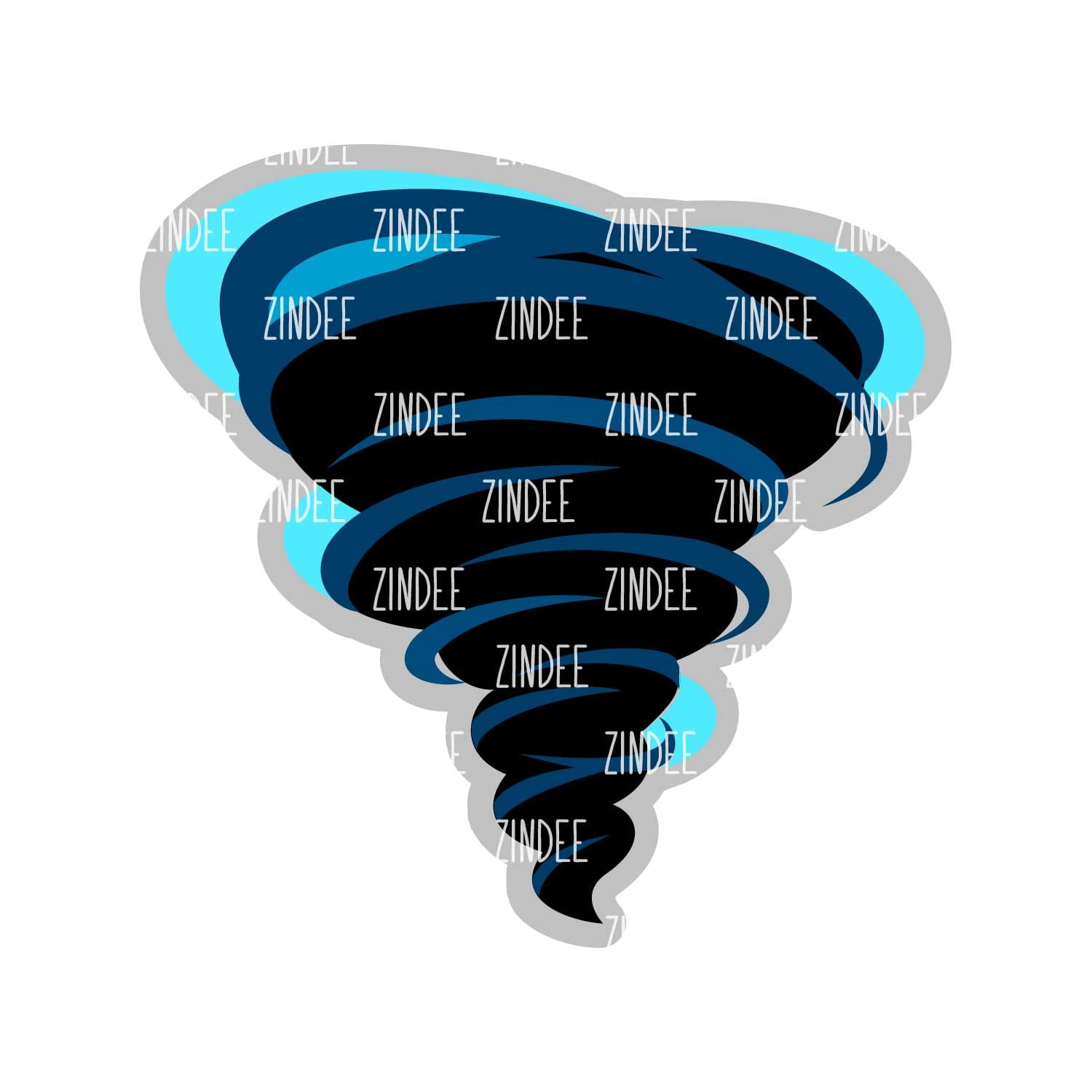 Tornado Acrylic Blank- Sticker- UV DTF (3 inch)