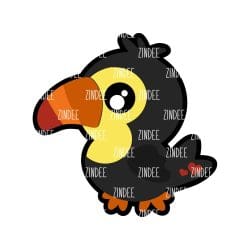 Toucan Baby – Acrylic Badge Reel Blank (2") No Hole | Optional Sticker or UV DTF