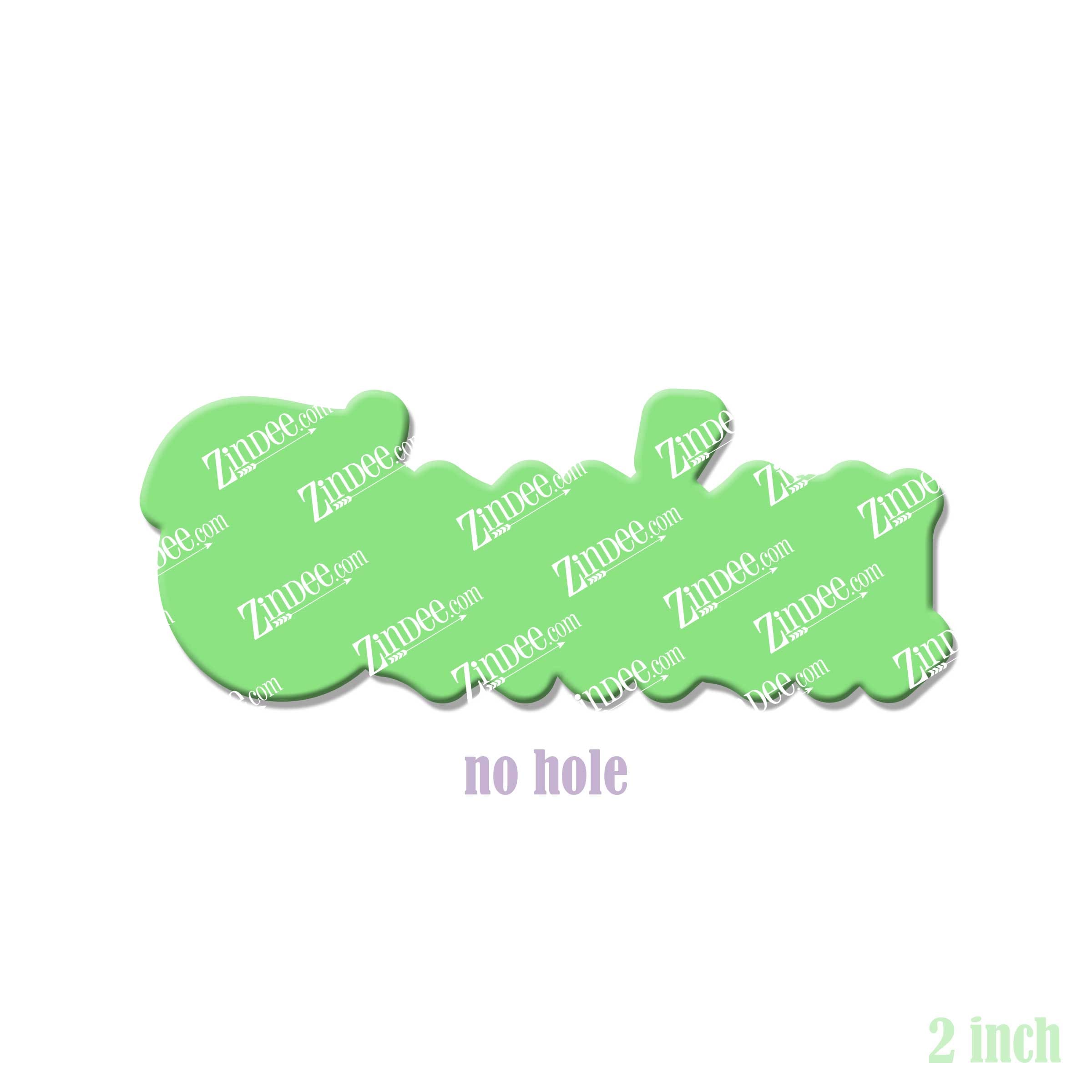 Toxica acrylic blank (2 inch) NO HOLE