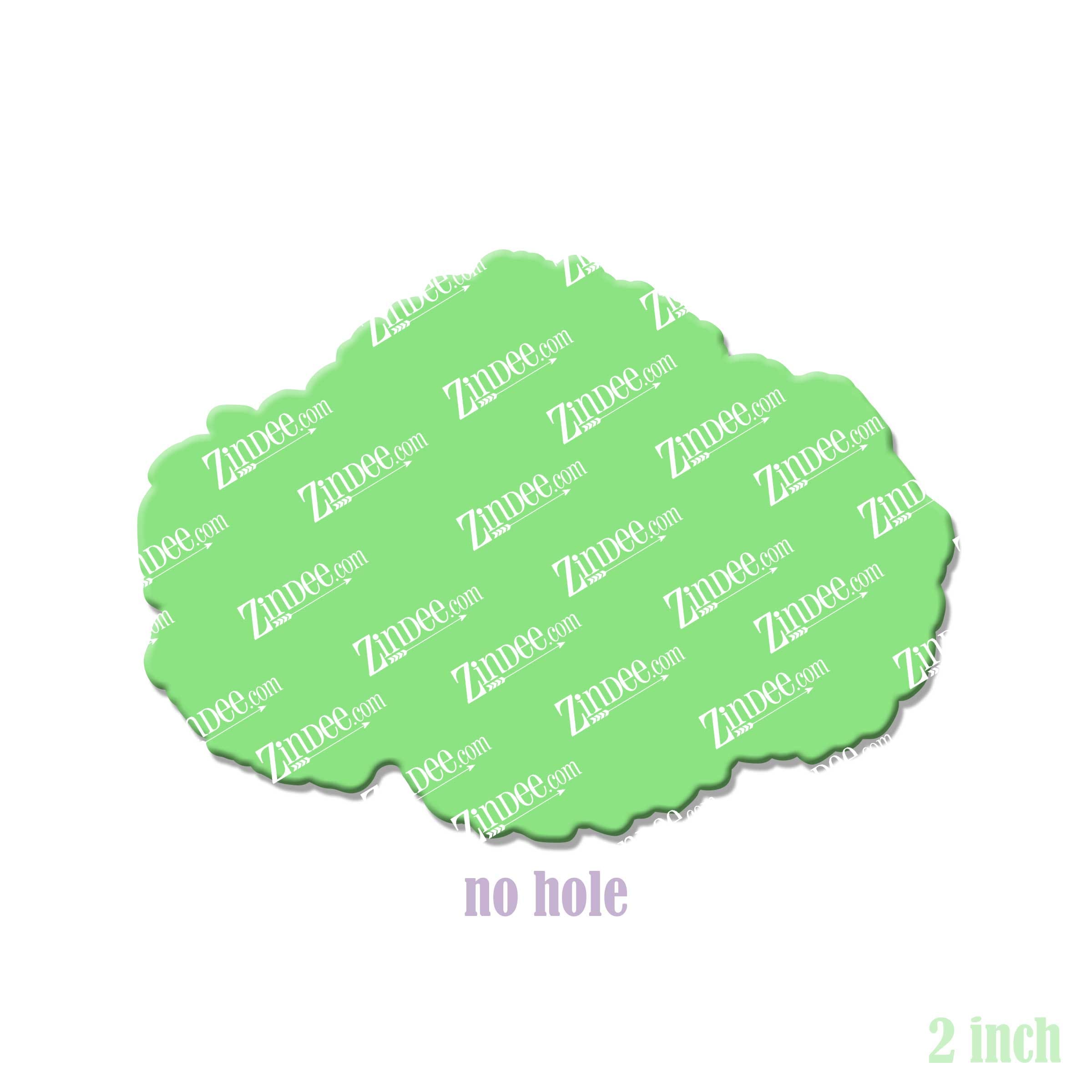 Toy Poodle Head acrylic blank (2 inch) NO HOLE (5 piece minimum)