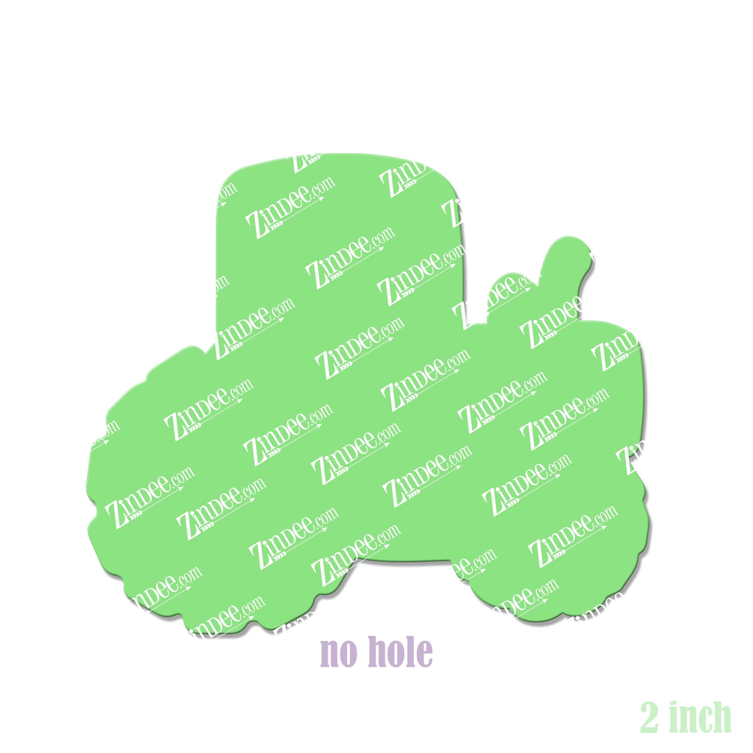 Alternative view of Tractor Acrylic Blank- Sticker- UV DTF (2 inch) NO HOLE