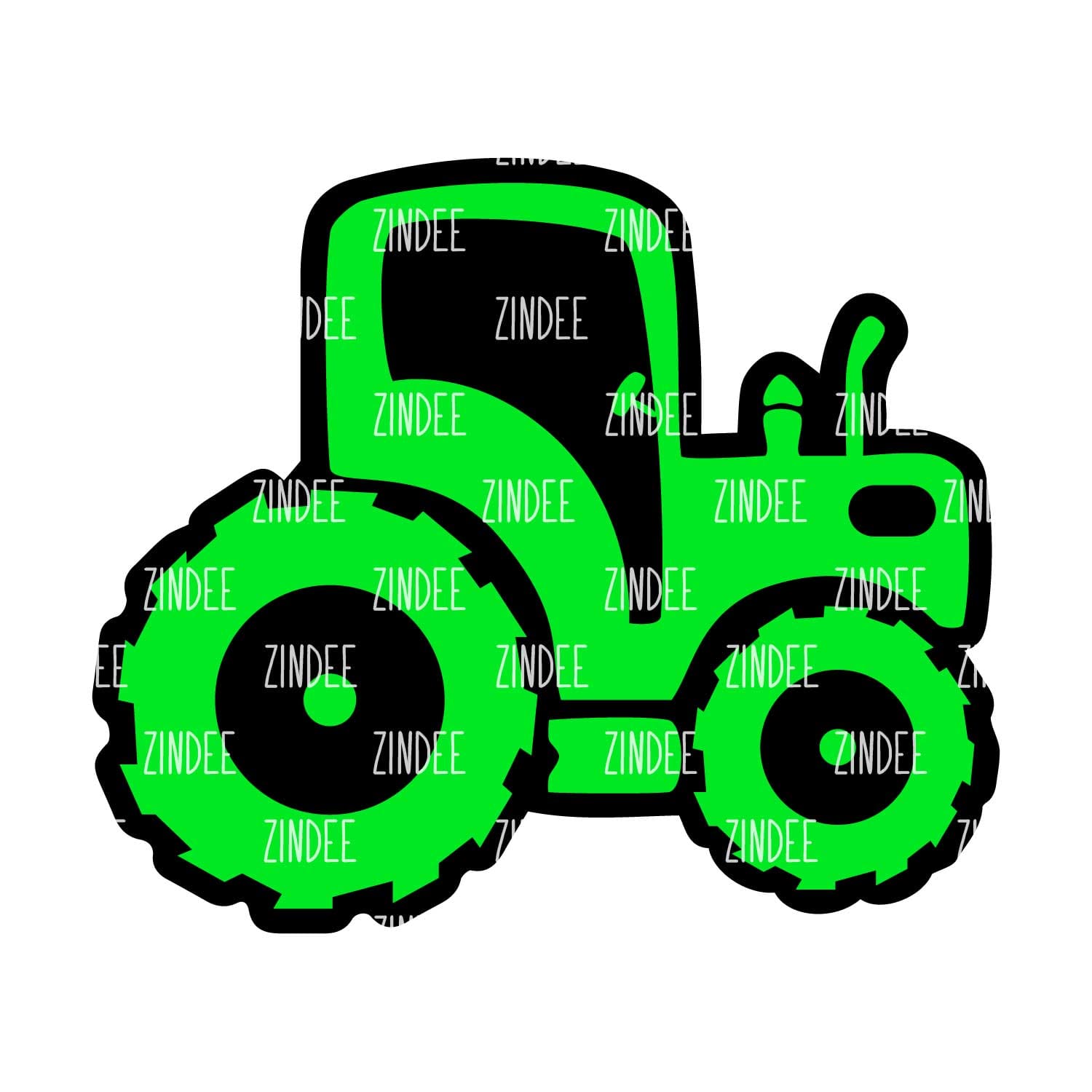 Tractor Acrylic Blank- Sticker- UV DTF (3 inch)
