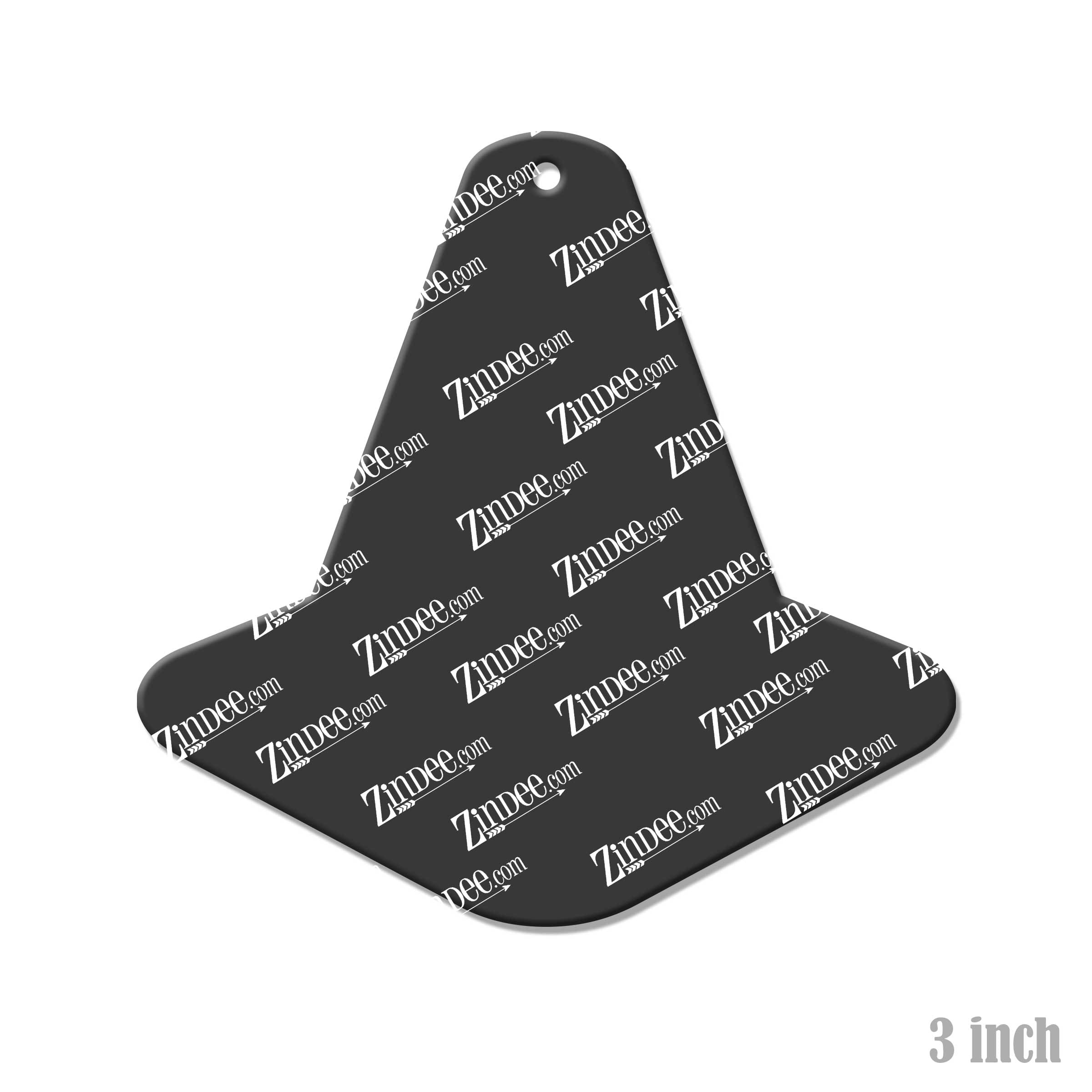 Alternative view of Traffic Cone Acrylic Blank- Sticker- UV DTF (3 inch)