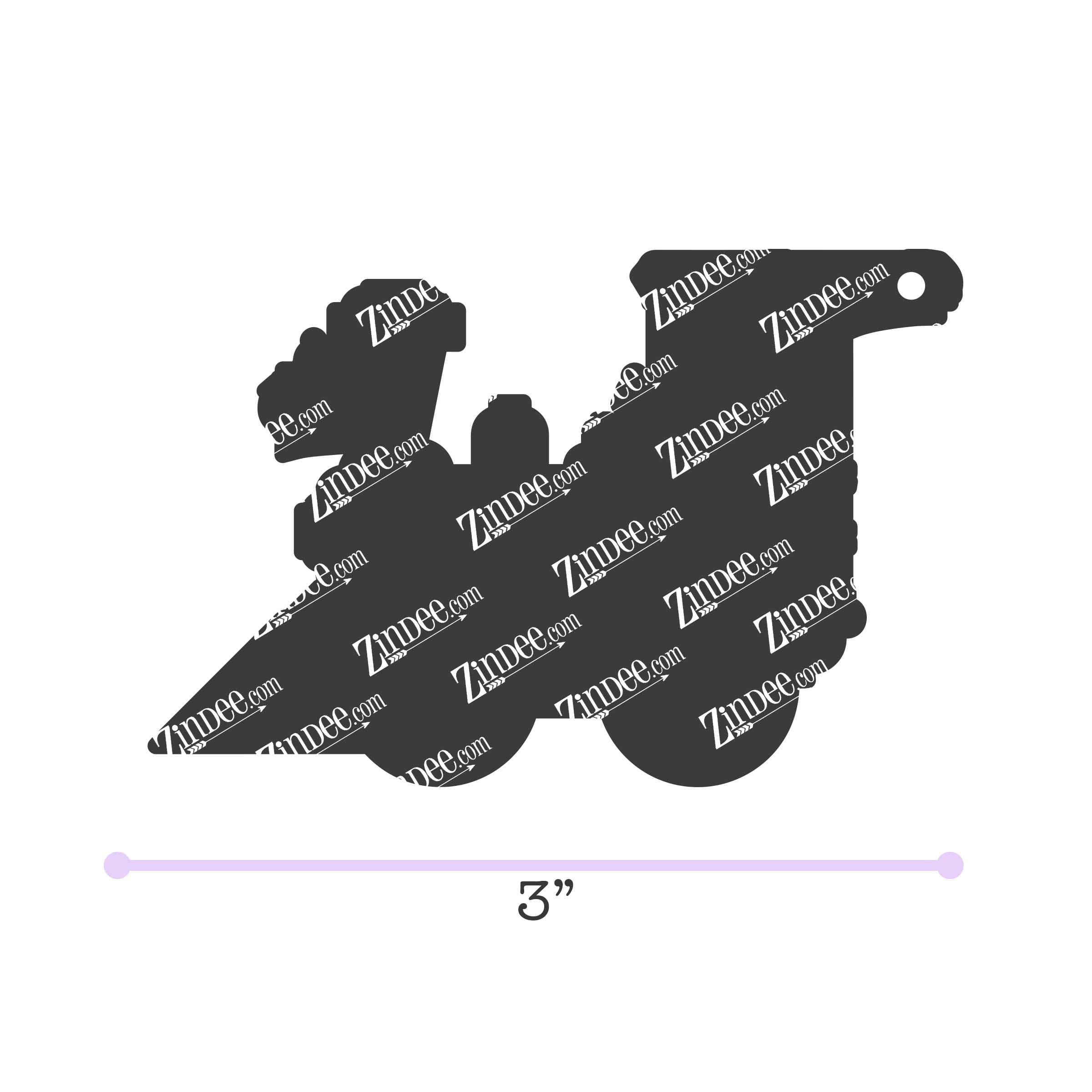 Train acrylic blank (3 inch)