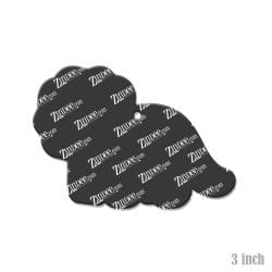 Alternative view of Triceratops (cute) – Acrylic Keychain Blank (3") | Optional Sticker or UV DTF