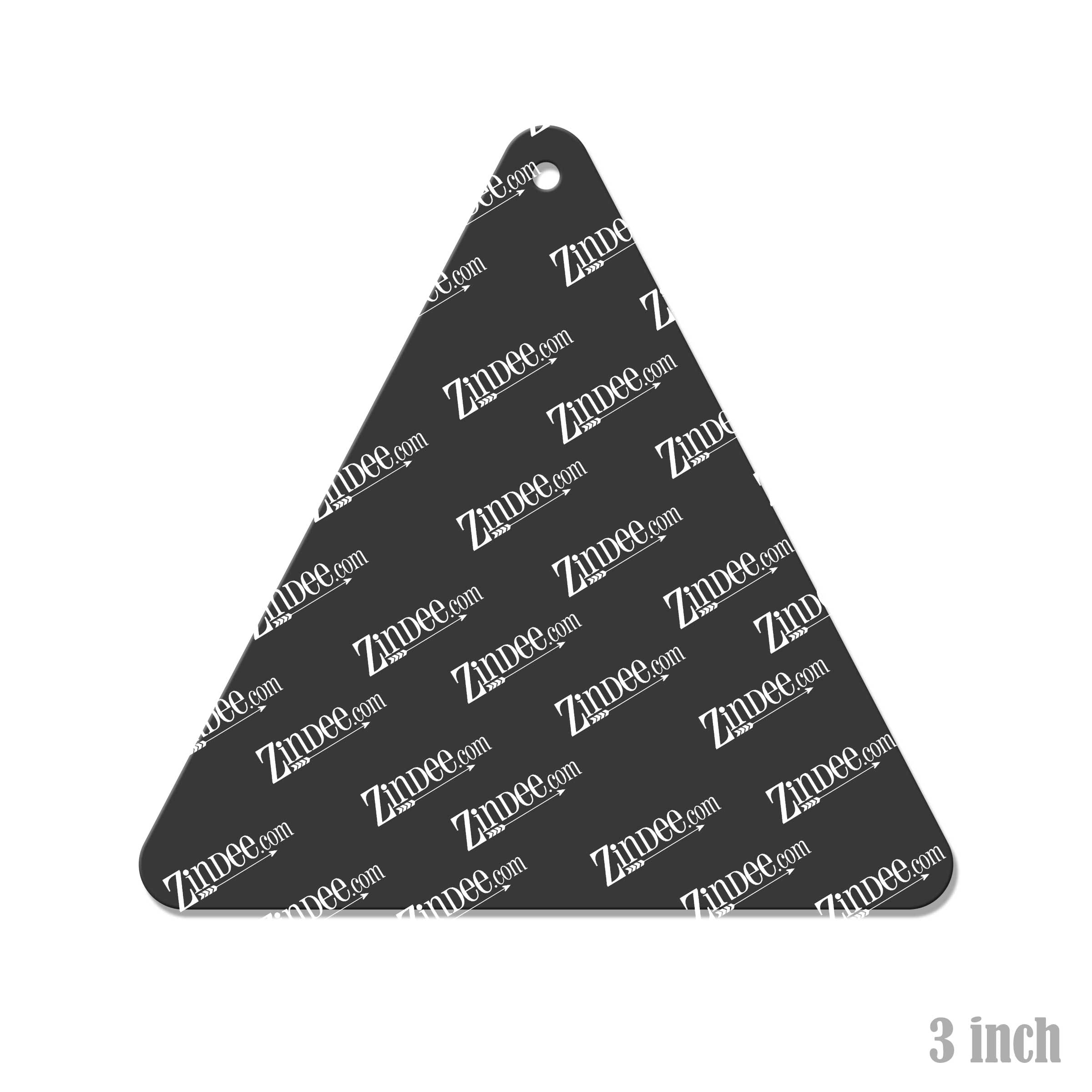 Alternative view of Triangle Acrylic Blank- Sticker- UV DTF (3 inch)