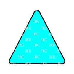 Triangle – Acrylic Keychain Blank (2") | Optional Sticker or UV DTF
