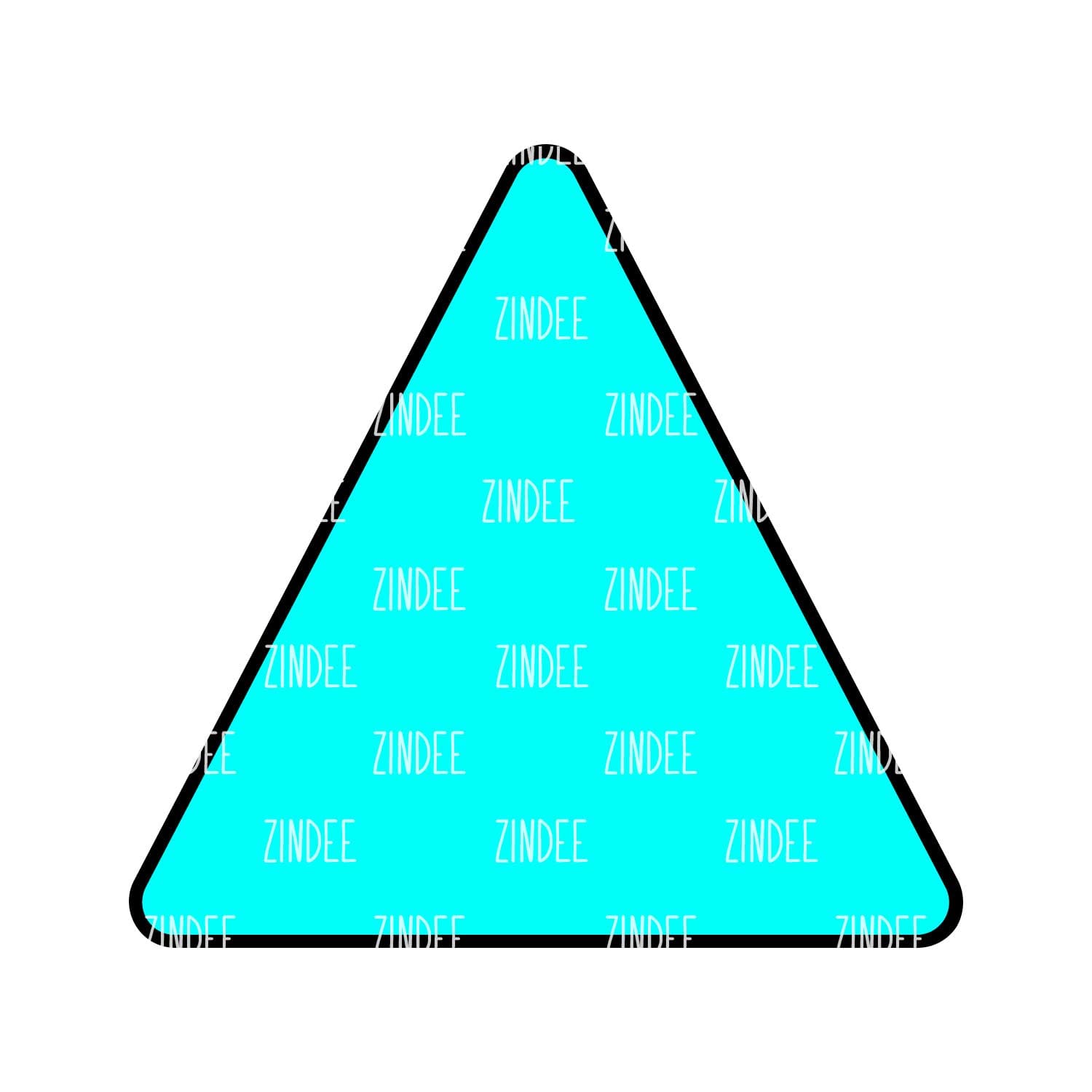 Triangle Acrylic Blank- Sticker- UV DTF (3 inch)