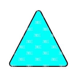 Triangle Acrylic Blank- Sticker- UV DTF (2.5 inch)