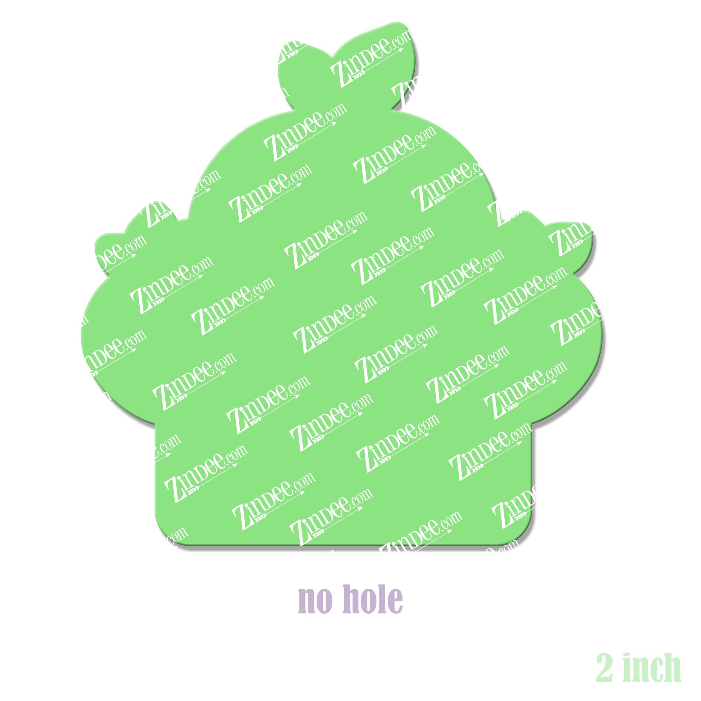 Alternative view of Triple Apples Acrylic Blank- Sticker- UV DTF (2 inch) NO HOLE