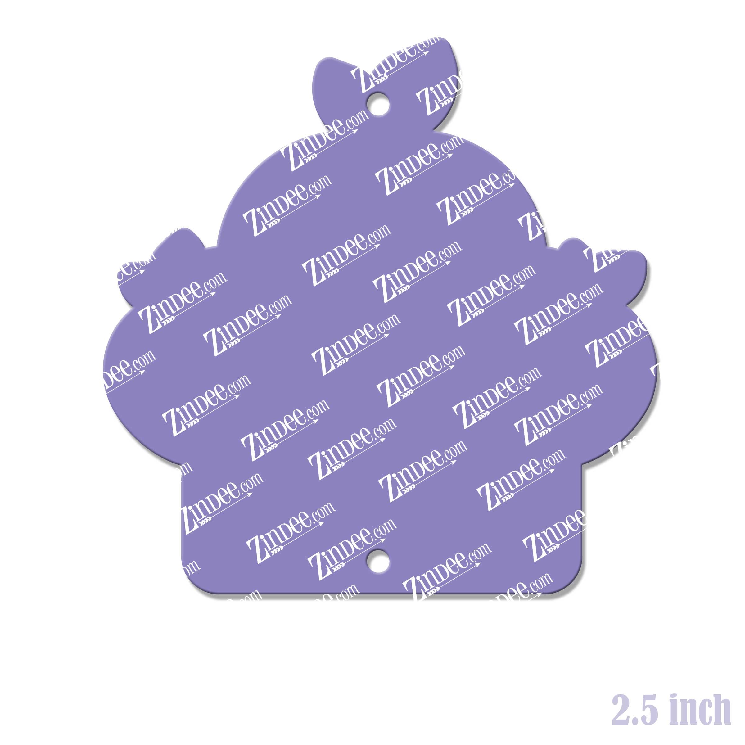 Triple Apples– Acrylic Lanyard Blank (2.5") 2 Holes | Optional Sticker or UV DTF - Image 2