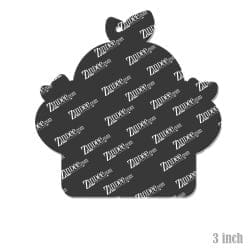 Alternative view of Triple Apples Acrylic Blank- Sticker- UV DTF (3 inch)