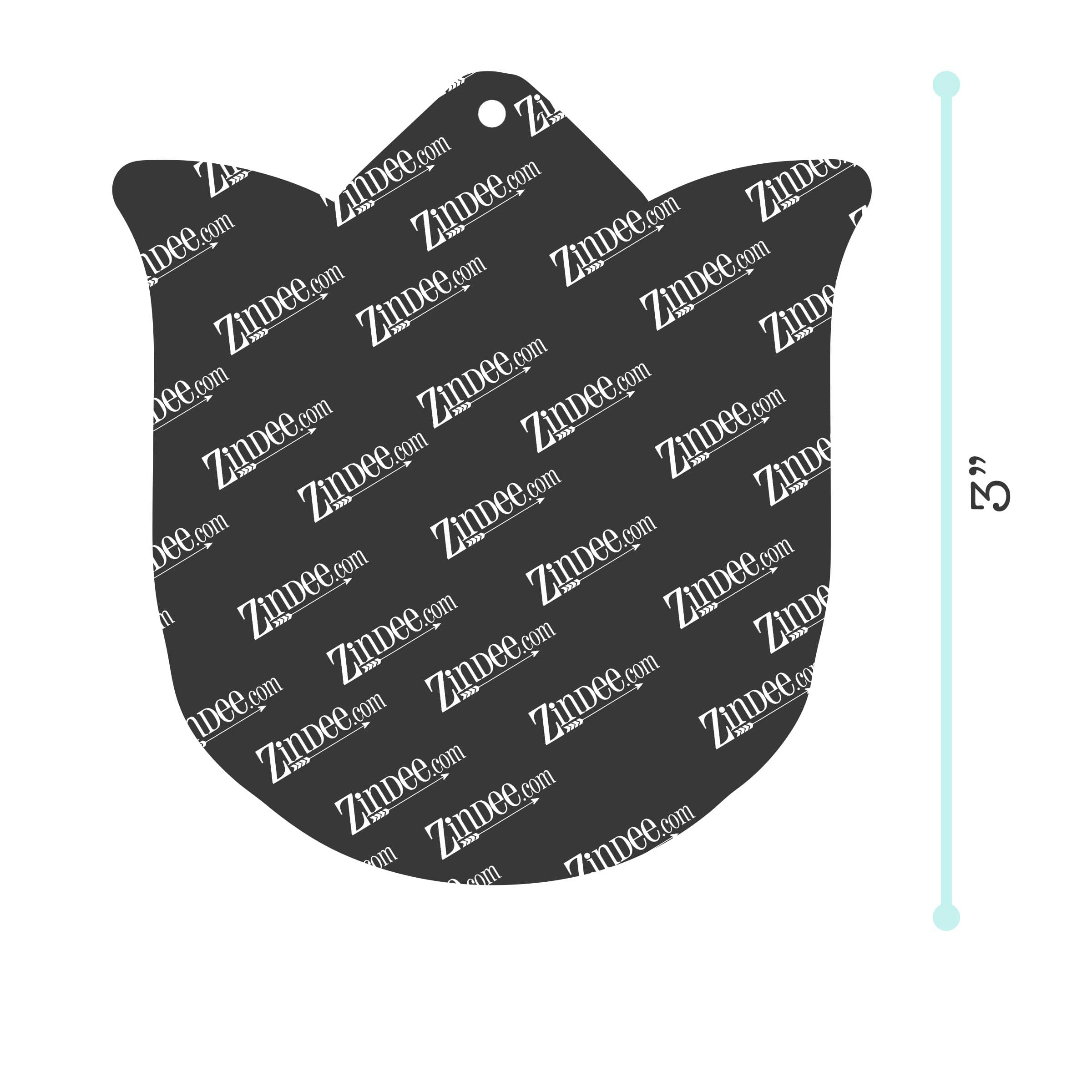 Alternative view of Tulip Acrylic Blank- Sticker- UV DTF (3 inch)