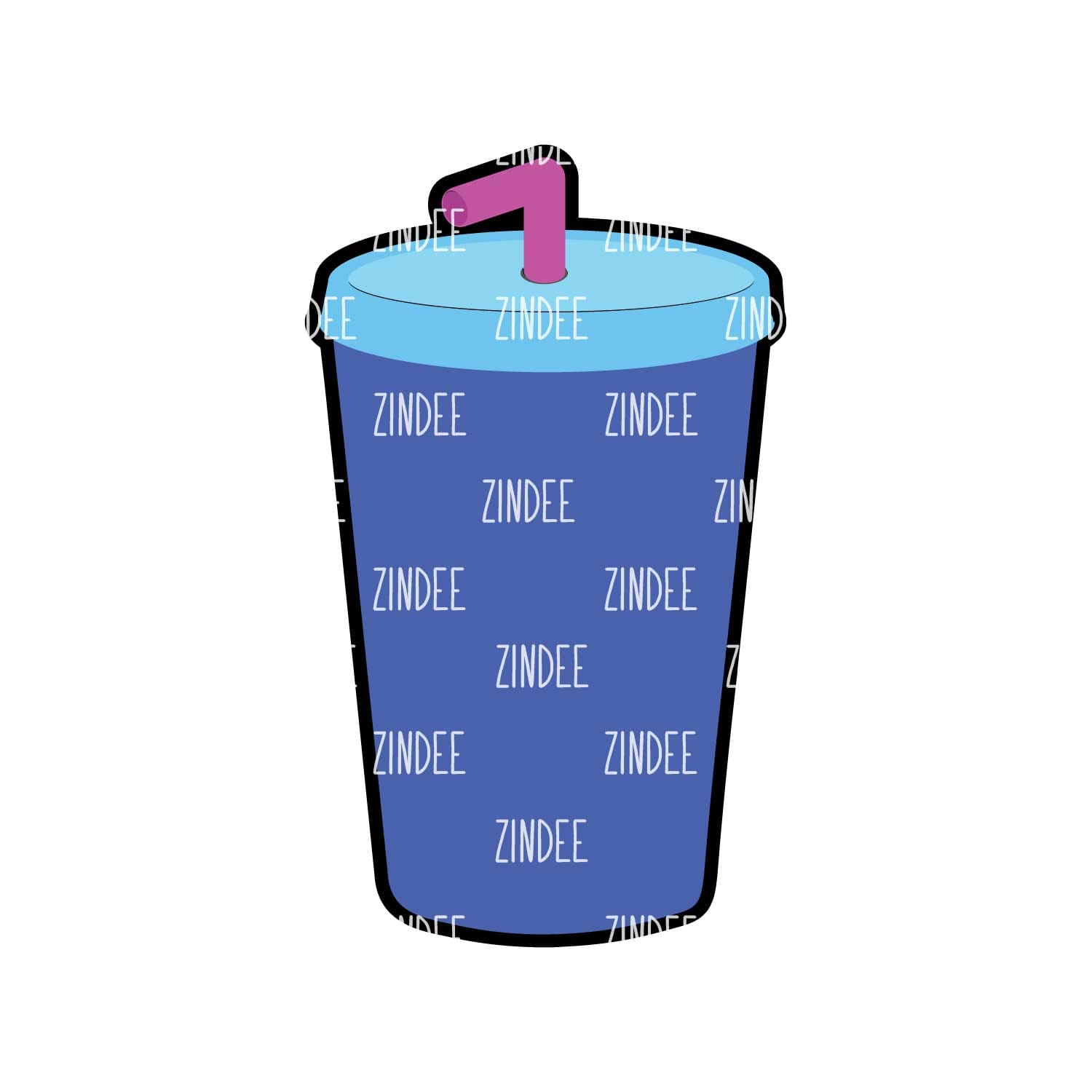 Tumbler with Straw acrylic blank (3 inch) - Image 2