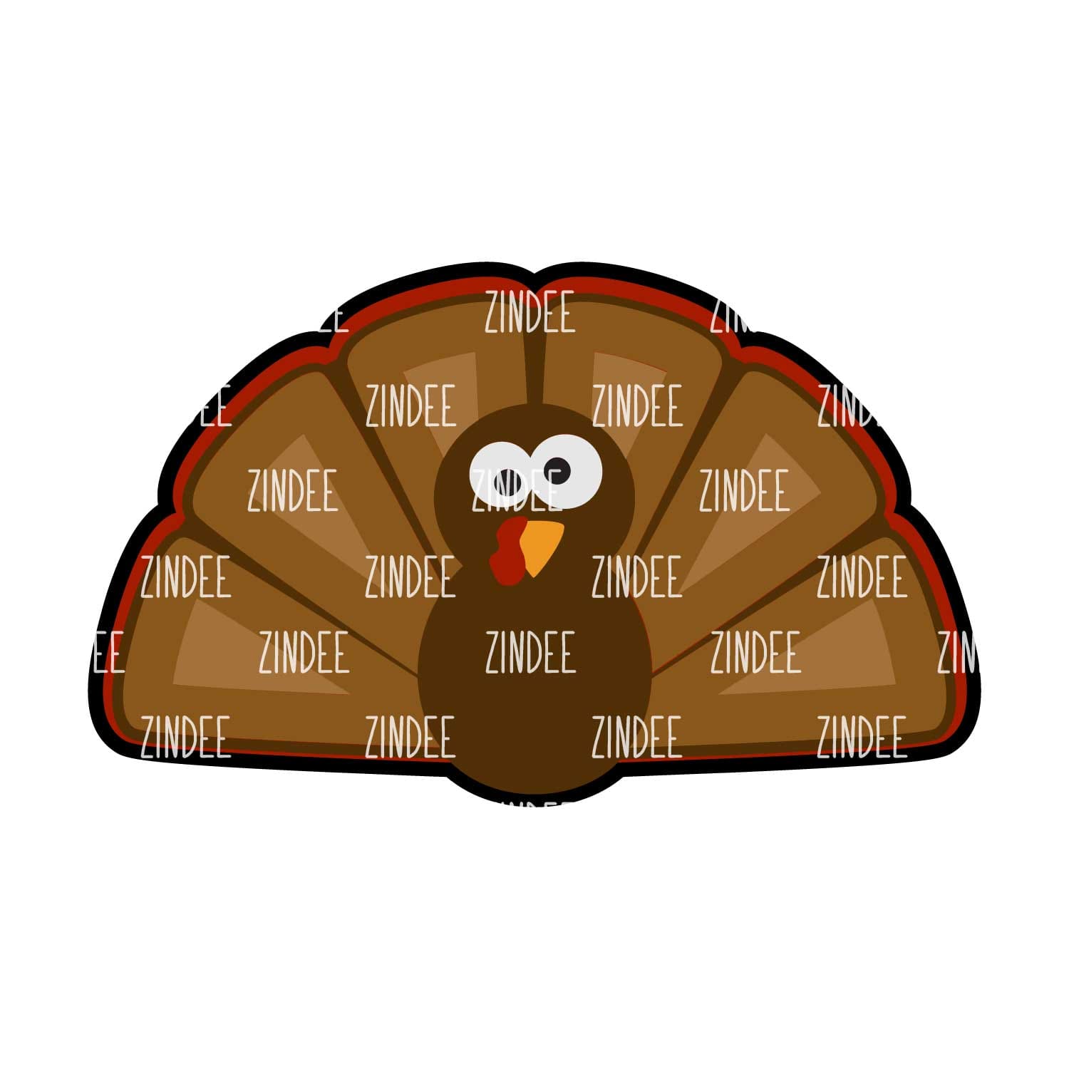 Turkey Acrylic Blank- Sticker- UV DTF (2 inch) NO HOLE