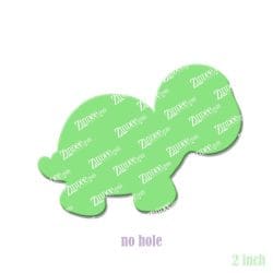 Turtle Baby – Acrylic Badge Reel Blank (2") No Hole | Optional Sticker or UV DTF - Image 2