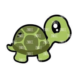 Turtle Baby Acrylic Blank- Sticker- UV DTF (2 inch) NO HOLE