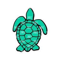 Turtle – Acrylic Keychain Blank (3") | Optional Sticker or UV DTF
