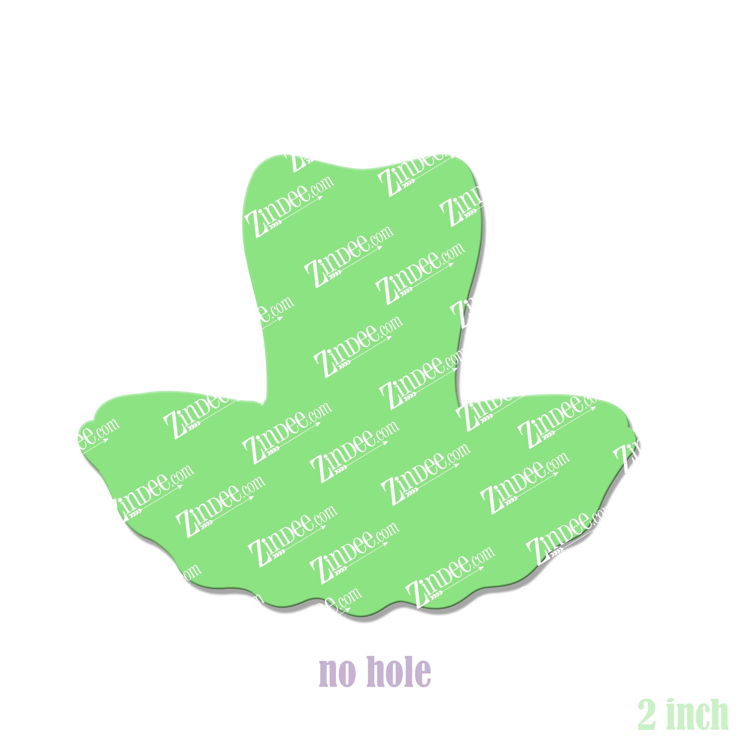 Alternative view of Tutu Acrylic Blank- Sticker- UV DTF (2 inch) NO HOLE