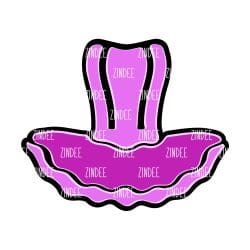 Tutu – Acrylic Badge Reel Blank (2") No Hole | Optional Sticker or UV DTF