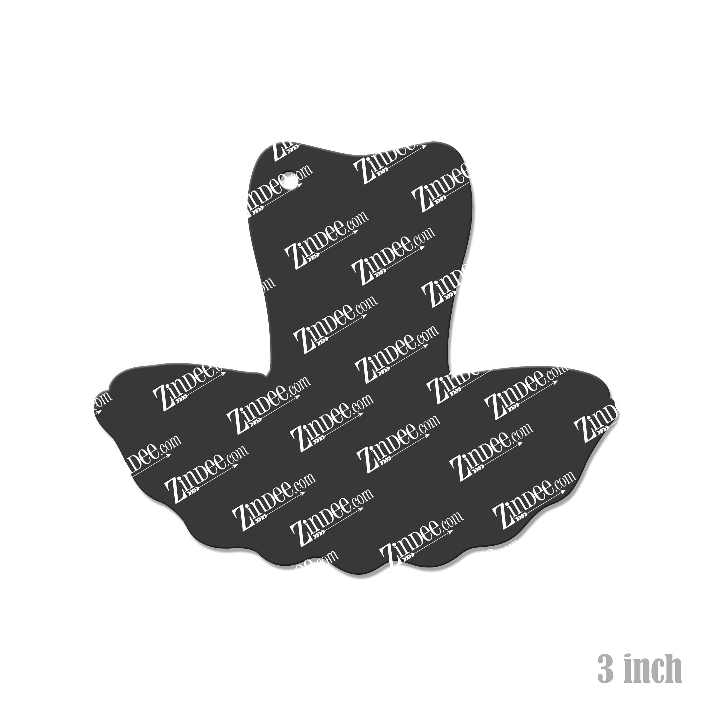 Alternative view of Tutu Acrylic Blank- Sticker- UV DTF (3 inch)