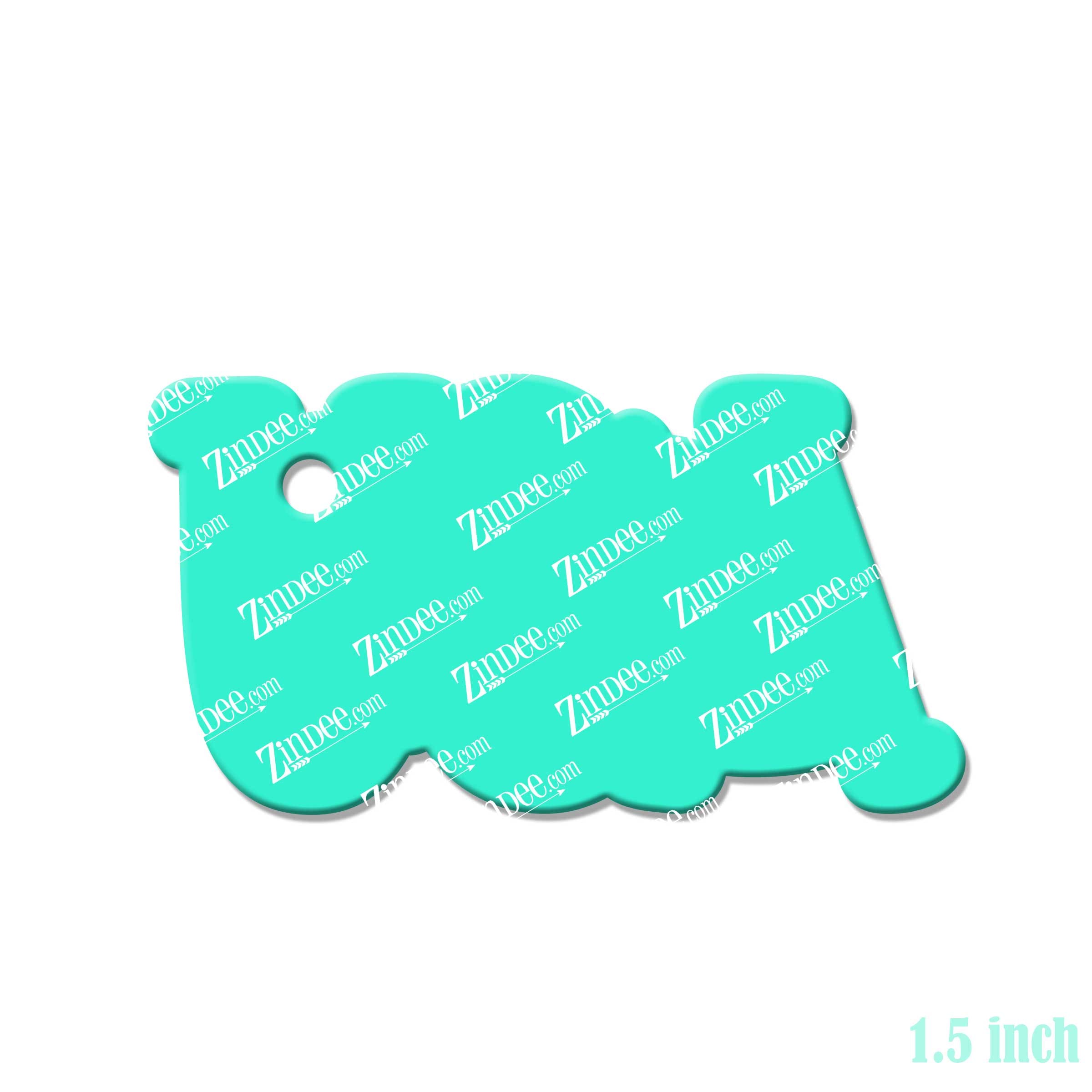 USA Letters Acrylic Blank- Sticker- UV DTF (1.5 inch) - Image 2