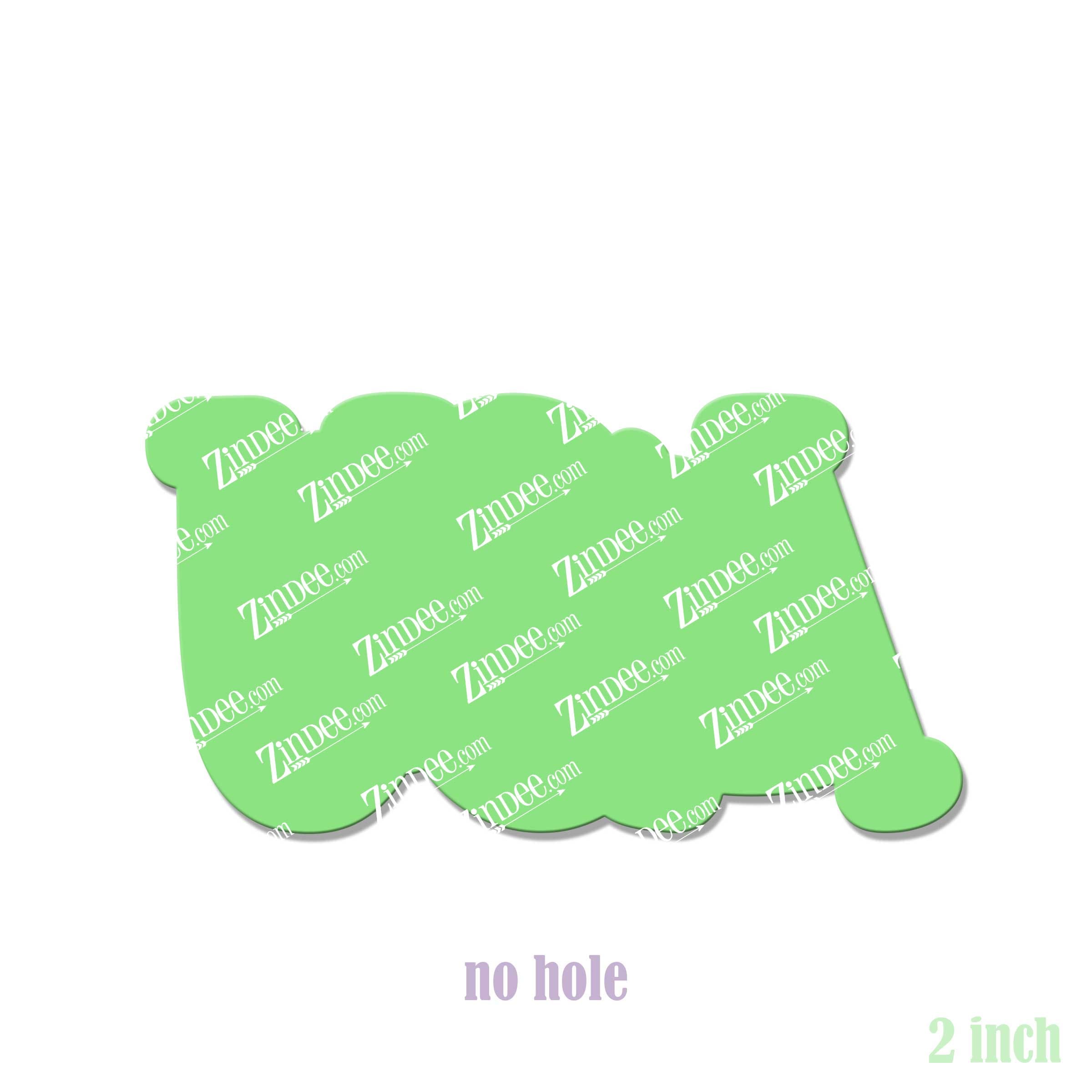 Alternative view of USA Letters Acrylic Blank- Sticker- UV DTF (2 inch) NO HOLE