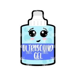 Ultrasound Gel – Acrylic Badge Reel Blank (2") No Hole | Optional Sticker or UV DTF