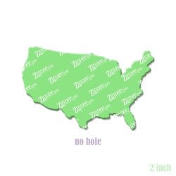 Alternative view of United States – Acrylic Badge Reel Blank (2") No Hole | Optional Sticker or UV DTF