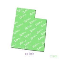 Alternative view of Utah – Acrylic Badge Reel Blank (2") No Hole | Optional Sticker or UV DTF
