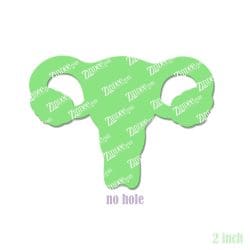 Alternative view of Uterus – Acrylic Badge Reel Blank (2") No Hole | Optional Sticker or UV DTF