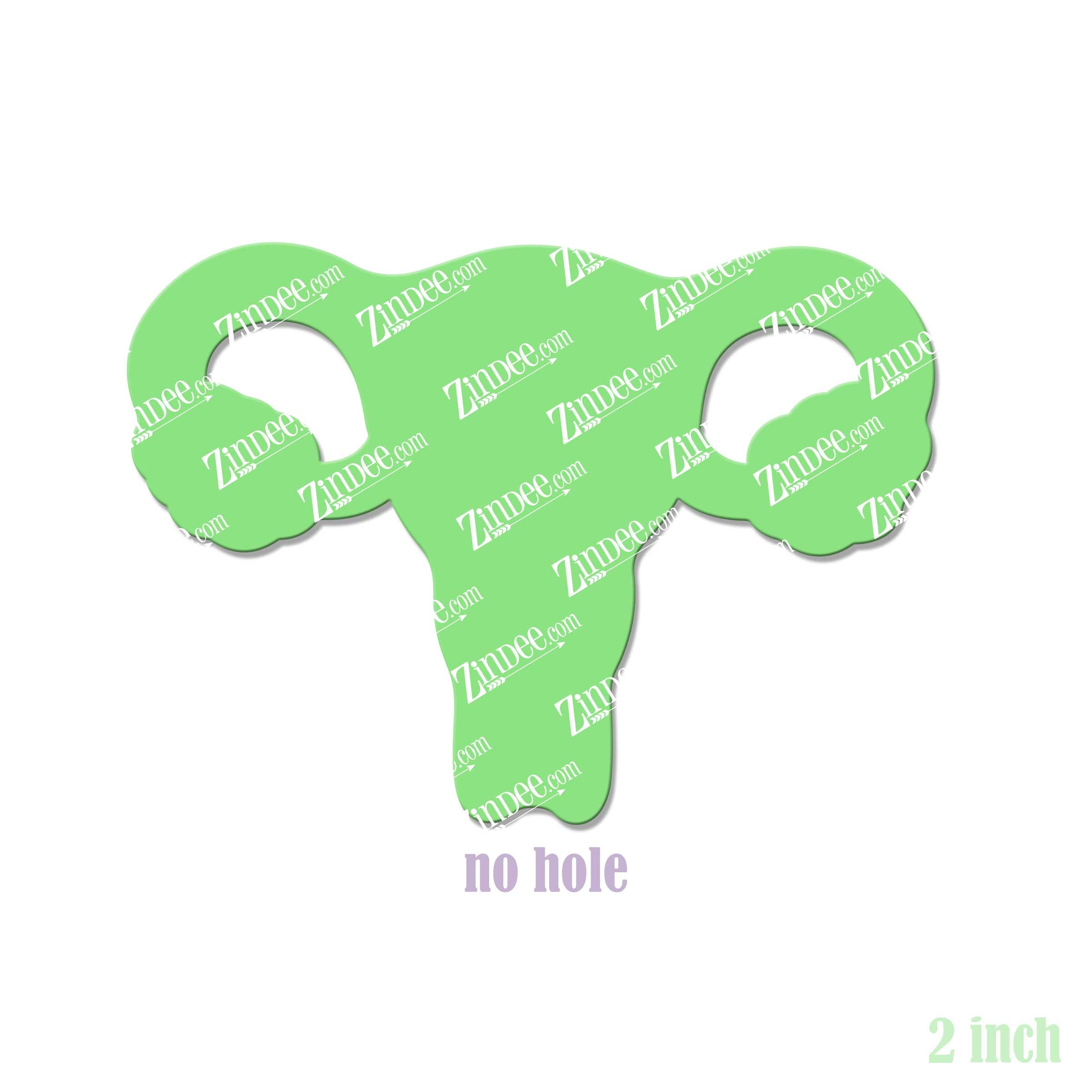 Uterus acrylic blank (2 inch) NO HOLE –