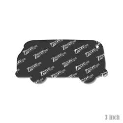 V Bus Side View acrylic blank (3 inch) (5 piece minimum)