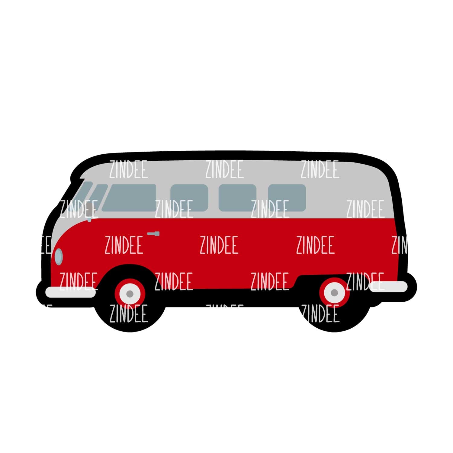 Alternative view of V Bus Side View acrylic blank (2 inch) NO HOLE