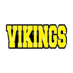 Alternative view of Vikings (word) acrylic blank (3 inch)