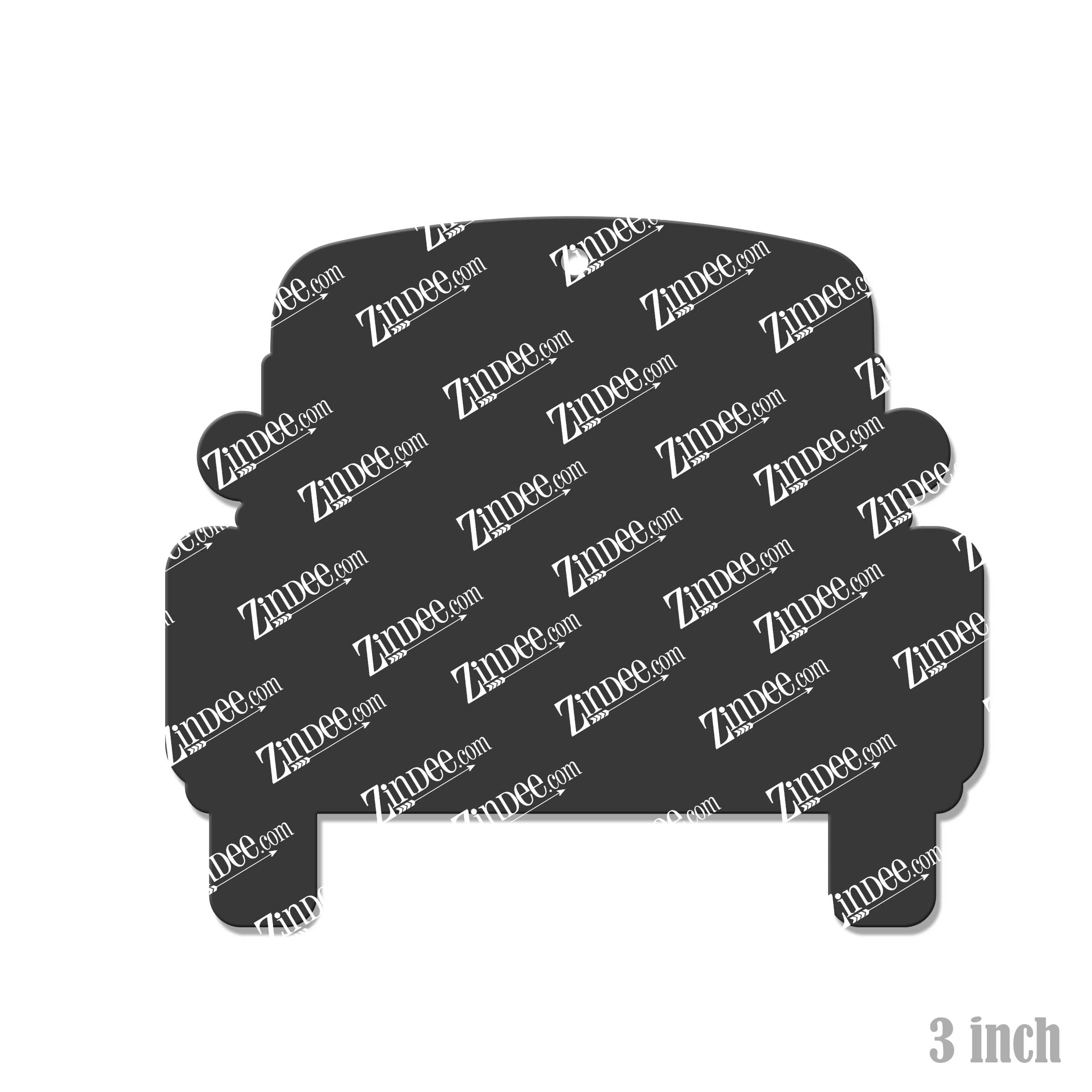 Alternative view of Vintage Truck Back Acrylic Blank- Sticker- UV DTF (3 inch)