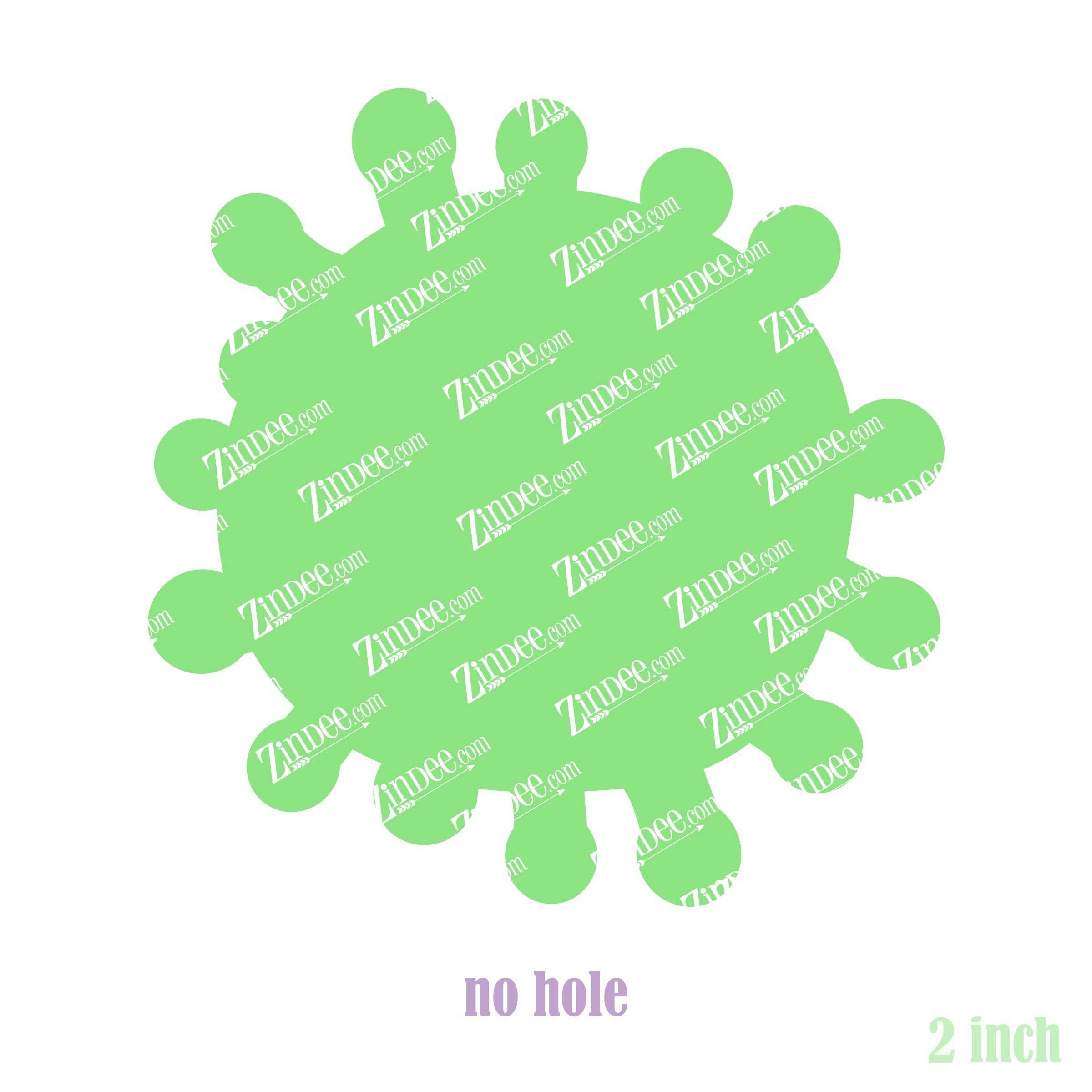 Virus acrylic blank (2 inch) NO HOLE