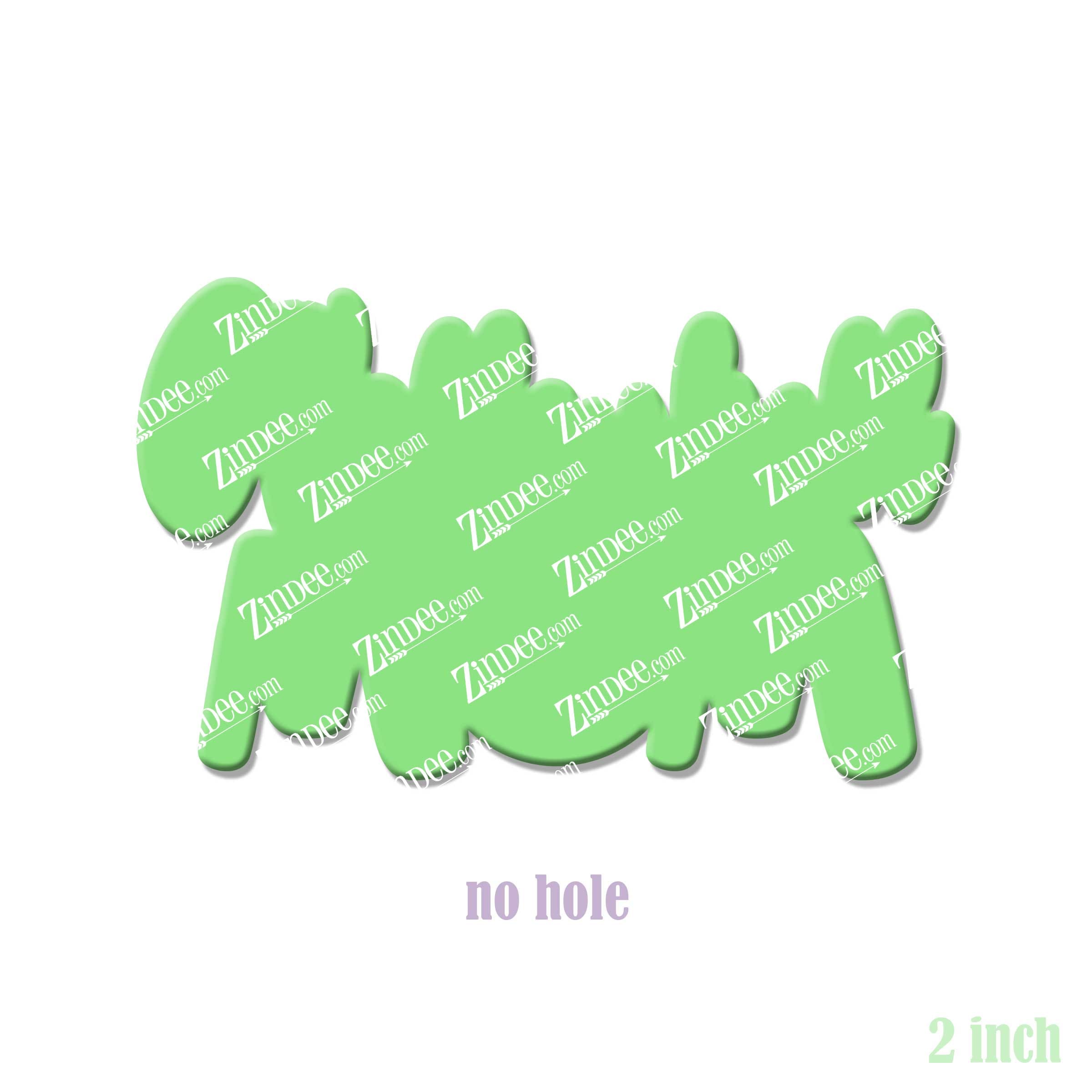 Alternative view of Volleyball Mom Acrylic Blank- Sticker- UV DTF (2 inch) NO HOLE