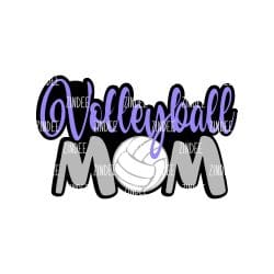 Volleyball Mom – Acrylic Keychain Blank (3") | Optional Sticker or UV DTF
